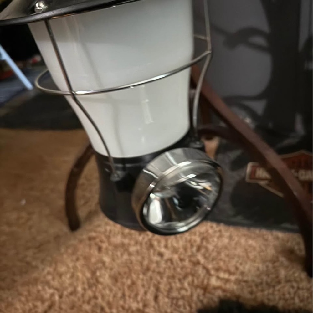 Harley-Davidson Black and Silver Lantern